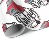 ヴィンテージのガレージのトラック ラッピングペーパー (ロールコーナー)