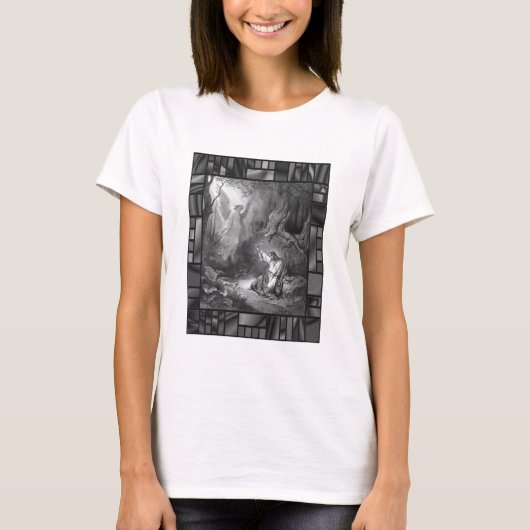 ヴィンテージのガーデン宗教芸術の苦悩 Tシャツ (正面)