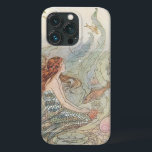 ヴィンテージのガーリー海の下の美しい人魚 iPhone 13 PROケース<br><div class="desc">海の下で美しいヴィンテージマーメイドデコールのケース。</div>