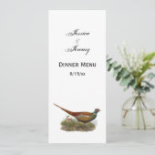 ヴィンテージのキジのゲーム鳥のカラーイラスト 招待状 (スタンド正面)