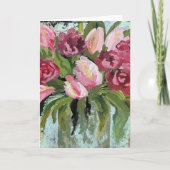 ヴィンテージのキス - 内部のメッセージは自由に カード (正面)