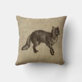 ヴィンテージのキツネ クッション (裏面)