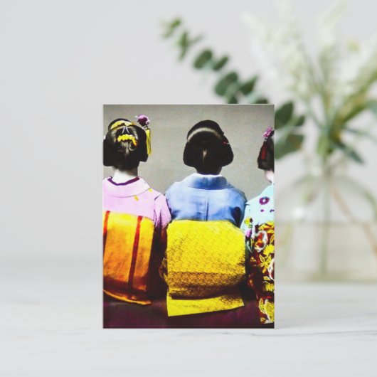 ヴィンテージのキモカラフルノスとオビス2 ポストカード (スタンド正面)