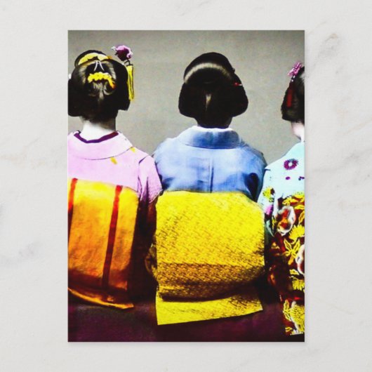 ヴィンテージのキモカラフルノスとオビス2 ポストカード (正面)