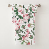 ヴィンテージのキャベツバラの花のBathタオルセット バスタオルセット (インサイチュ)