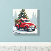 ヴィンテージのキャンバス画 キャンバスプリント (インサイチュ (ウッドフロア))