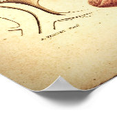 ヴィンテージのキャンバス。 ポスター (角)