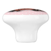 ヴィンテージのキャンピングカーの引出しのノブ セラミックノブ (側面)