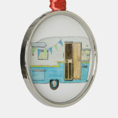 ヴィンテージのキャンピングカートレーラーのオーナメント メタルオーナメント (右)