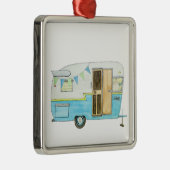 ヴィンテージのキャンピングカートレーラーのクリスマスのオーナメント メタルオーナメント (右)