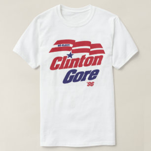 ヴィンテージのキャンペーンロゴクリントンかゴア1996年 Tシャツ