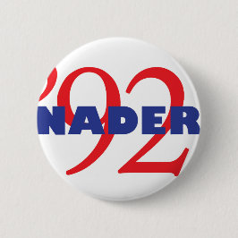 ヴィンテージのキャンペーンロゴラルフ・ネーダー1992年 缶バッジ