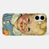 ヴィンテージのキュートな金髪のスカンジナビアの子供の巻き毛 Case-Mate iPhoneケース (裏面 (横))