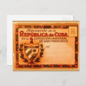ヴィンテージのキューバの郵便はがき1915年 ポストカード (正面/裏面)