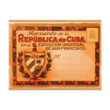 ヴィンテージのキューバの郵便はがき1915年