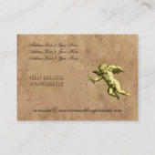 ヴィンテージのキューピッドのウェディングプランナー 名刺 (裏面)