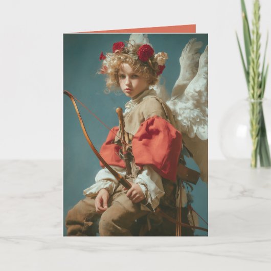 ヴィンテージのキューピッドエンジェル カード (正面)