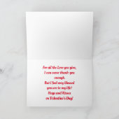 ヴィンテージのキューピッドハート カード (内部)