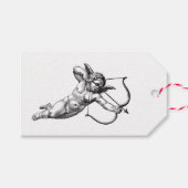 ヴィンテージのキューピッドラブ ギフトタグ (正面(横))