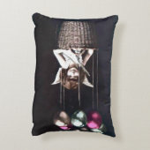 ヴィンテージのキューピッド アクセントクッション (裏面(縦))