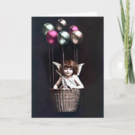 ヴィンテージのキューピッド カード (正面)