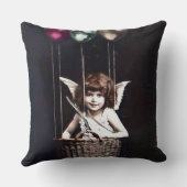 ヴィンテージのキューピッド クッション (裏面)