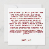 ヴィンテージのキューピッド ハートの弓 カード (裏面)