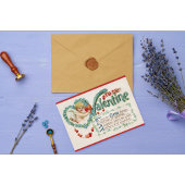 ヴィンテージのキューピッド バレンタイン ポストカード