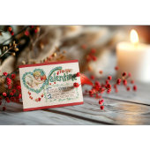 ヴィンテージのキューピッド バレンタイン ポストカード