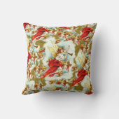 ヴィンテージのキリスト教のクリスマスの天使及び天使 クッション (裏面)