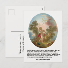 ヴィンテージのキリスト教の聖バレンタインデー シーズンポストカード