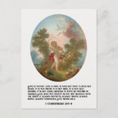 ヴィンテージのキリスト教の聖バレンタインデー シーズンポストカード (正面)