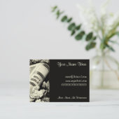 ヴィンテージのキリスト教の芸術の時間は大切な1872年です 名刺 (スタンド正面)