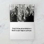 ヴィンテージのキリスト教イエスとヴァージンマリア シーズンカード (内部)