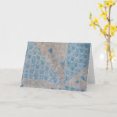 ヴィンテージのキルトの生地 カード (黄色い花)