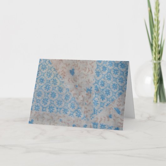 ヴィンテージのキルトの生地 カード (正面)