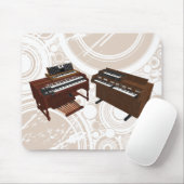 ヴィンテージのキーボード: 3Dモデル: マウスパッド (マウス)