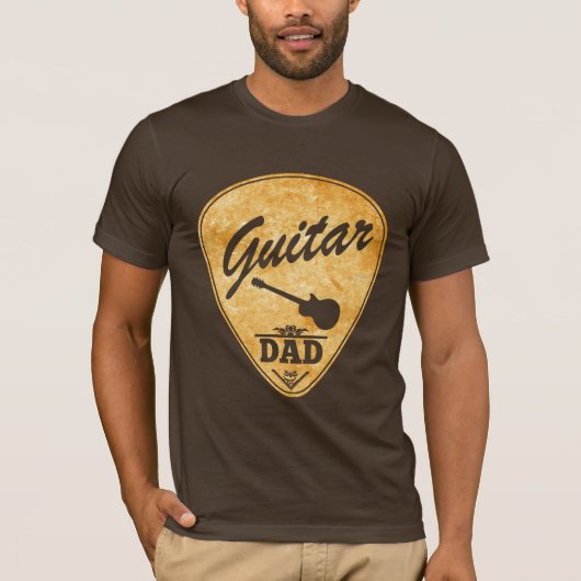 ヴィンテージのギターのパパ Tシャツ (正面)