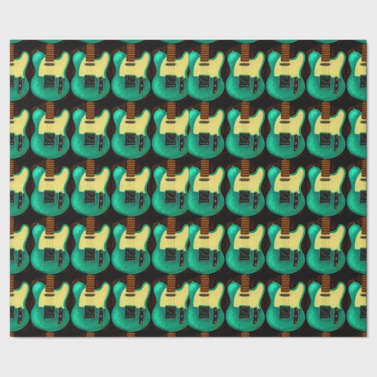 ヴィンテージのギターの無光沢の包まれたな紙 ラッピングペーパー (シーム)