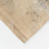 ヴィンテージのギター フリースブランケット (角)