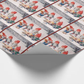 ヴィンテージのギフト配達事故 ラッピングペーパー (角)