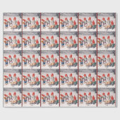 ヴィンテージのギフト配達事故 ラッピングペーパー (フラット)