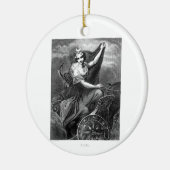 ヴィンテージのギリシャの女神のダイアナArtemisのローマの古代 セラミックオーナメント (左)