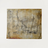 ヴィンテージのギリシャの船 タペストリー (正面(横))