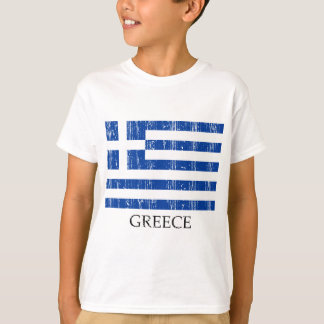 ヴィンテージのギリシャ人の旗 Tシャツ