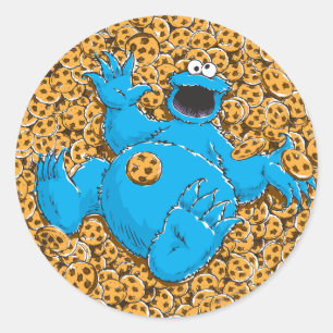ヴィンテージのクッキーのモンスターおよびクッキー ラウンドシール