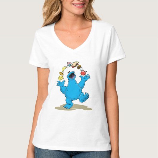 ヴィンテージのクッキーモンスターのセサミかすこと Tシャツ (正面)