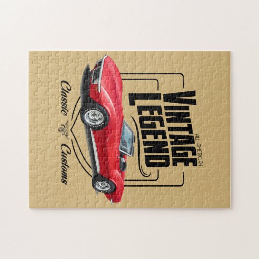 ヴィンテージのクラシックで変換可能な伝説 ジグソーパズル (横)