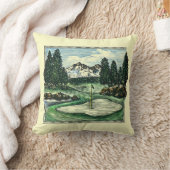 ヴィンテージのクラシックなゴルフコースの装飾的な枕 クッション (ブランケット)