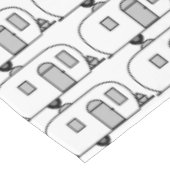 ヴィンテージのクラシックなトレーラーによって円形にされるキャラバン テーブルクロス (アングル)